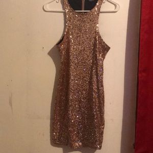 Fashion Nova Sequin champagne